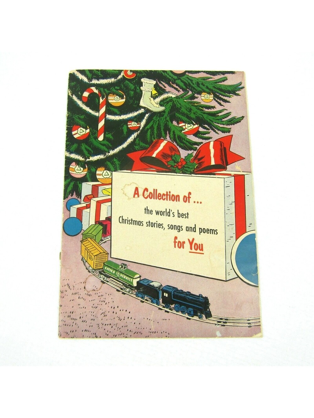 1954 Collection of Worlds Best Christmas Stories, Songs, & Poems Cities Service